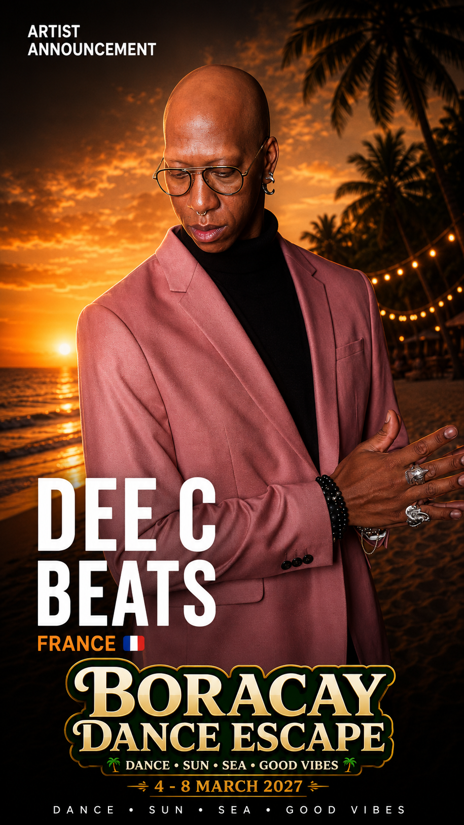 DJ Dee Cee Beats from Norway, UrbanKiz and Kizomba DJ at Boracay Dance Escape